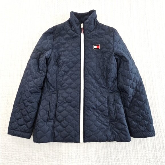 Tommy Hilfiger 3in1 Quilted Full Zip Jacket Women’s S All Weather System Blue LS - Picture 1 of 16